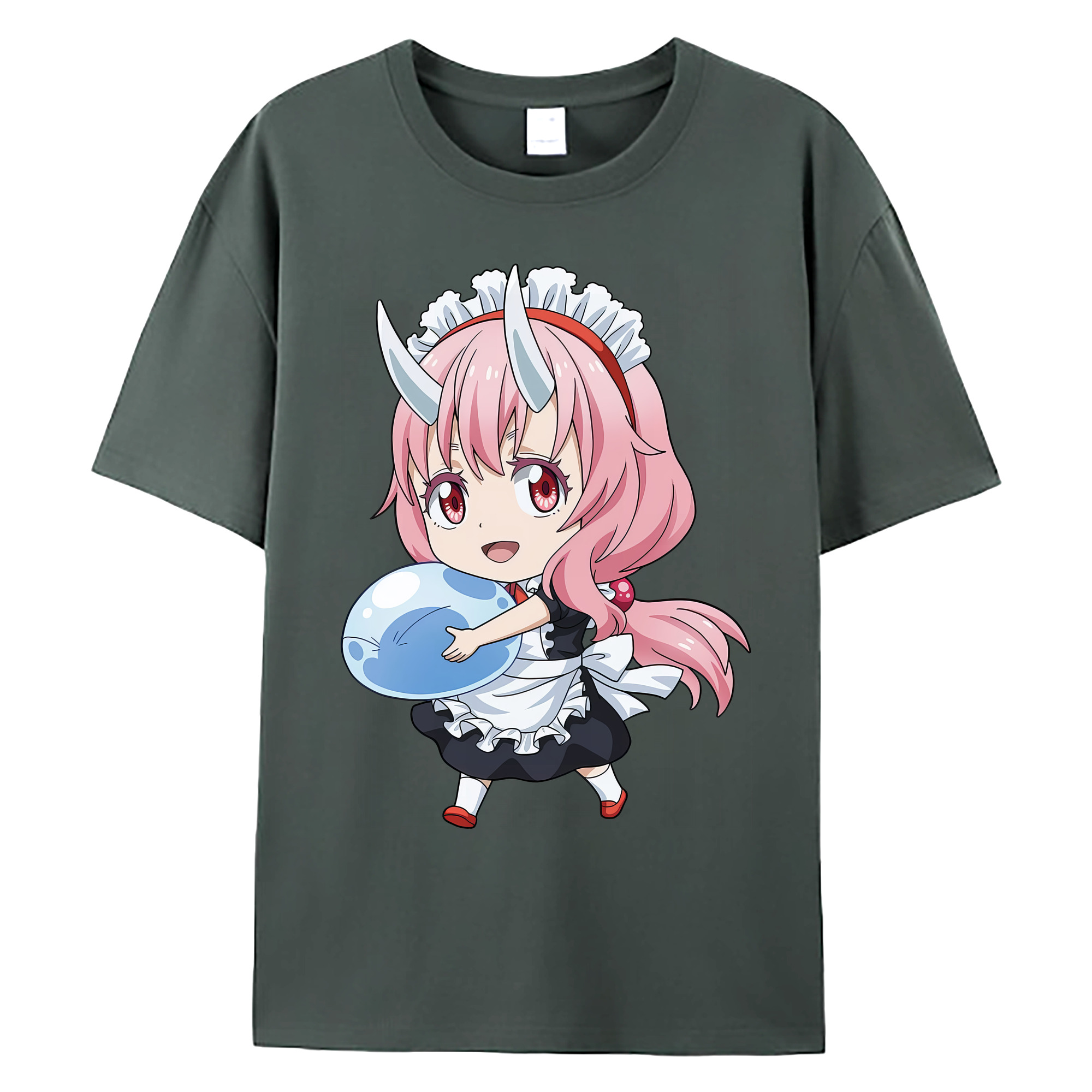 （画像用） 転スラ Regarding Reincarnated to Slime 綿100％ メンズ半袖Tシャツ｜肌触りやわらか＆通気性